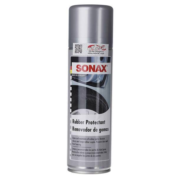 اسپری محافظ تایر و قطعات لاستیکی سوناکس مدل 340200 حجم 300 میلی لیتر، Sonax 340200 Rubber Protectant 300ml