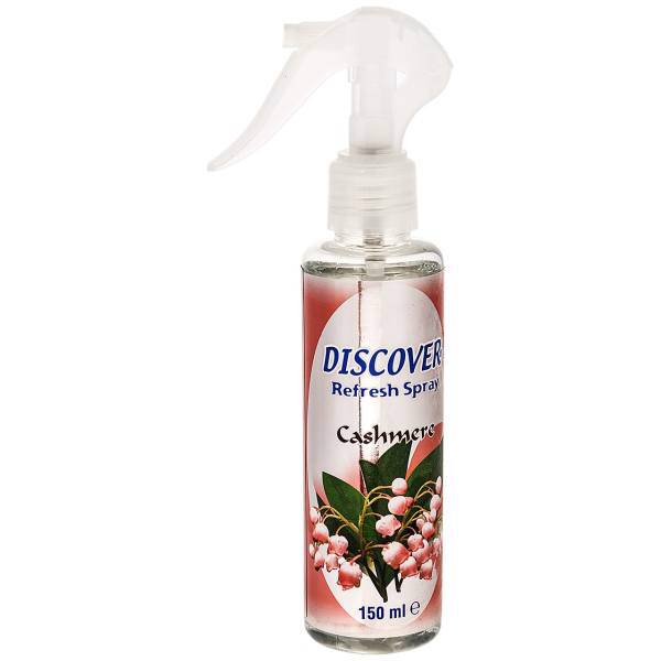 اسپری خوشبو کننده خودرو دیسکاور مدل Cashmere حجم 150 میلی لیتر، Discover Cashmere Car Air Freshener Spray 150 ml