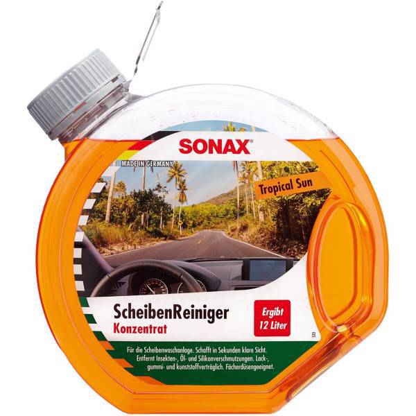 مایع شیشه شوی خودرو سوناکس مدل 387400 حجم 3 لیتر، Sonax 387400 Windscreen Wash Tropical 3 L