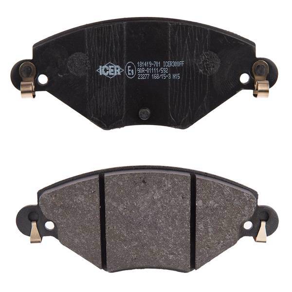 لنت ترمز جلو آیسر مدل 181419701 مناسب برای سیتروئن C5، Icer 181419701 Front Brake Pad For Citroen C5