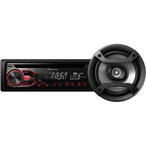 پخش کننده خودرو پایونیر مدل DXT-X186UB به همراه باند، Pioneer DXT-X186UB Car Audio With Speakers