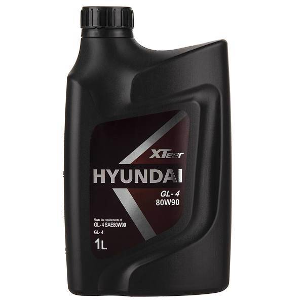 روغن گیربکس خودرو هیوندای اکستیر مدل GL4 80W90 حجم 1 لیتر، Hyundai Xteer GL4 80W90 Gearbox Oil 1L