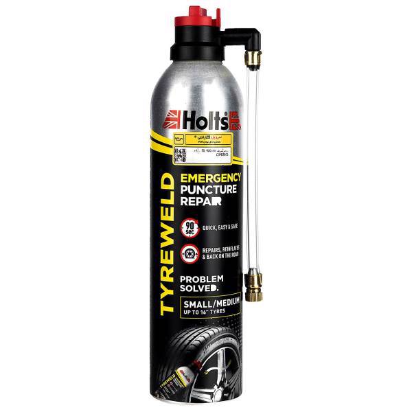 اسپری رفع پنچری لاستیک هولتس مدل HT3YA حجم 400 میلی لیتر، Holts HT3YA Tyreweld 400 ml