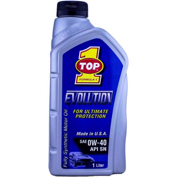 روغن موتور خودرو تاپ وان مدل Evolution 0W-40 حجم 1 لیتر، Top 1 Evolution 0W-40 Car Engine Oil 1L