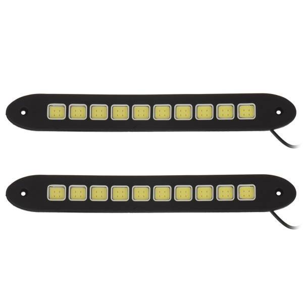 چراغ سی او بی قابل انعطاف خودرو دی تایم رانینگ لایت مدل 26 سانتی‌متری 10 لامپ، Daytime Running Light Flexible COB 26cm 10Lights