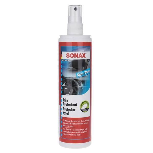 اسپری محافظ قطعات پلاستیک مات سوناکس مدل 383041 حجم 300 میلی لیتر، Sonax 383041 Trim Protectant Silky Matt 300ml