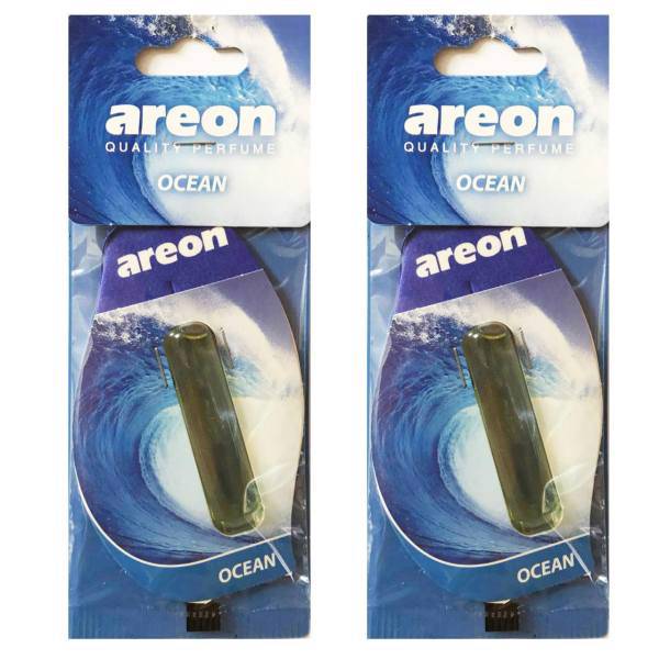 پک دو عددی خوشبو کننده آرئون مدل 5ml مایع با رایحه اقیانوس، Areon Liquid 5ml Ocean Air Freshener Pack Of Two