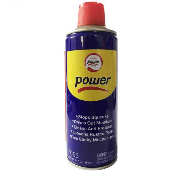 اسپری روان کننده و ضد زنگ پاور مدل P065 حجم 450 میلی لیتر، Power P065 Rust Cleaner 450ml