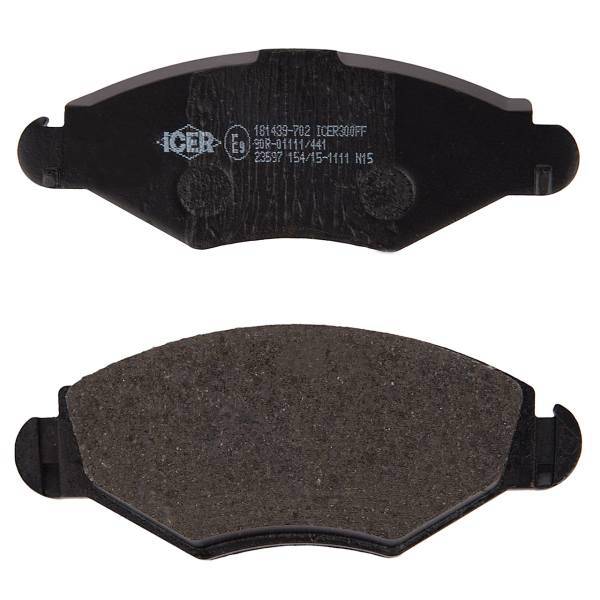 لنت ترمز جلو آیسر مدل 181439702مناسب برای پژو 206، Icer 181439702 Front Brake Pad For Peugeot 206