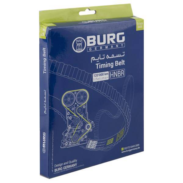 تسمه تایم بورگ جرمنی مدل 111202 مناسب برای پژو 206، Burg Germany 111202 Timing Belt Suitable for Peugeot 206