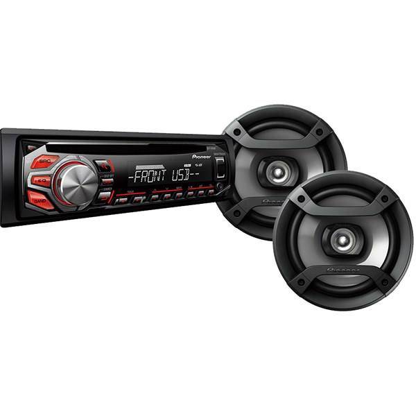 پخش کننده خودرو پایونیر DXT-X176UB به همراه باند، Pioneer DXT-X176UB Car Audio With Speakers