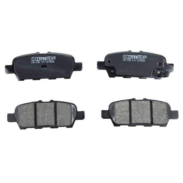 لنت ترمز عقب سرمنتکس مدل TYR-1393 مناسب برای سوزوکی گرندویتارا، Cermantex TYR-1393 Rear Brake Pad For Suzuki Grandvitara