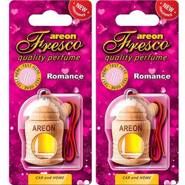 خوشبو کننده ماشین آرئون مدل فرسکو با رایحه رومانس - بسته دو عددی، Areon Fresco Romance Car Air Freshener - Pack Of 2