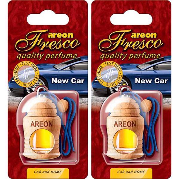 خوشبو کننده ماشین آرئون مدل فرسکو با رایحه New Car - بسته دو عددی، Areon Fresco New Car Air Freshener - Pack Of 2