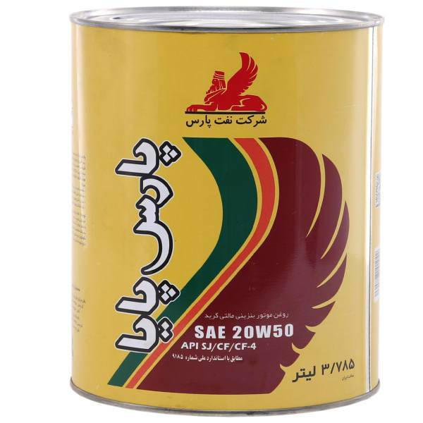 روغن موتور خودرو پارس مدل پایا ظرفیت 3.785 لیتر، Pars Paya Car Engine Oil 3.785 Litr