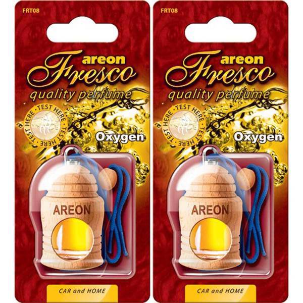 خوشبو کننده ماشین آرئون مدل فرسکو با رایحه اکسیژن - بسته دو عددی، Areon Fresco Oxygen Car Air Freshener - Pack Of 2