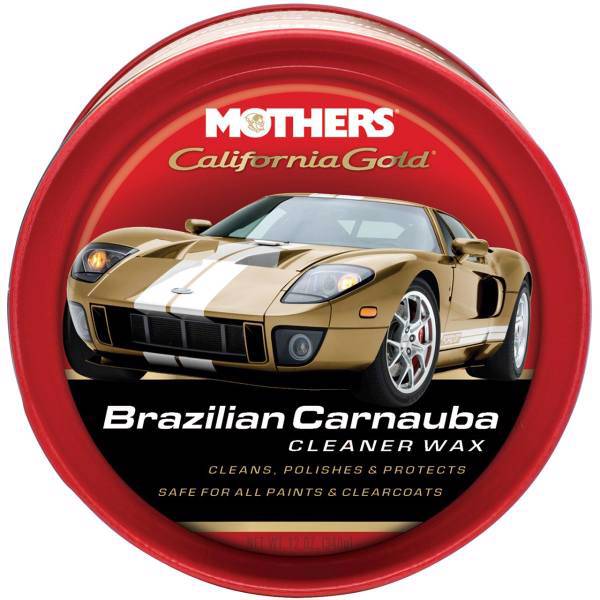 واکس کاسه ای خودرو مادرز مدل 5500 وزن 340 گرم، Mothers 5500 Car California Gold Brazilian Carnauba Cleaner Wax 340g