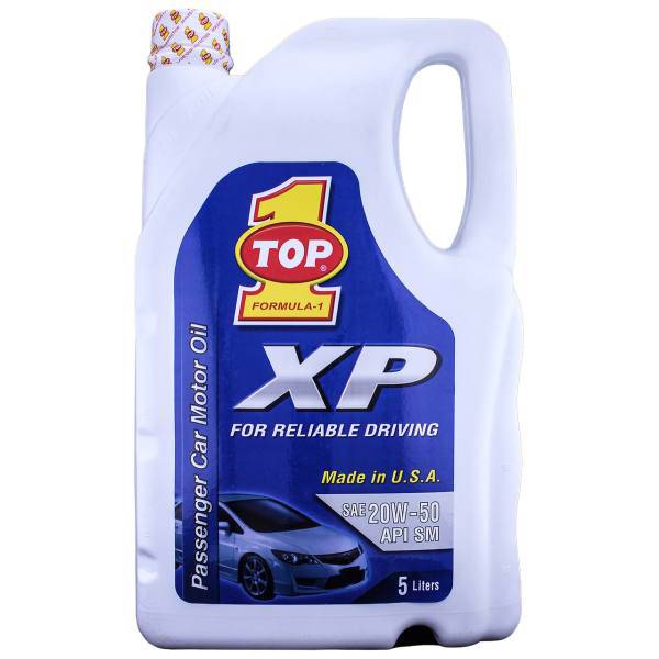 روغن موتور خودرو تاپ وان مدل XP SM 20W-50 حجم 5 لیتر، Top 1 XP SM 20W-50 Car Engine Oil 5L