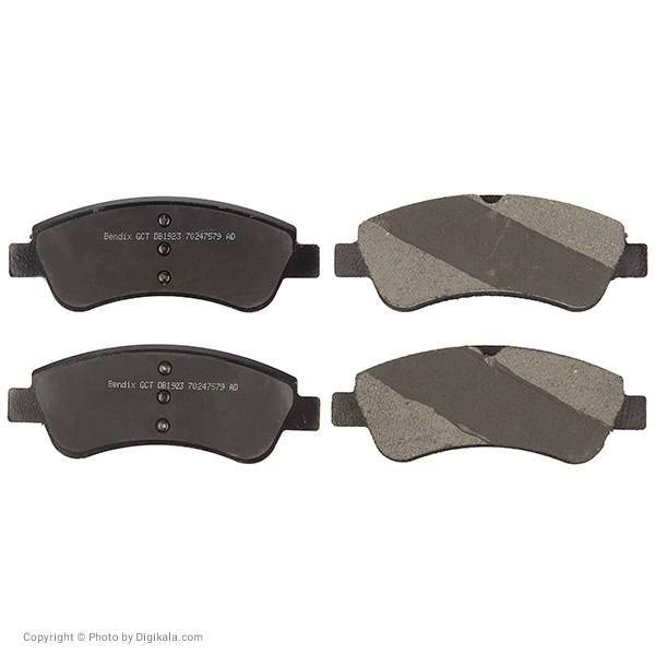 لنت ترمز جلو بندیکس مدل DB 1923 GCT مناسب برای پژو 206، Bendix DB 1923 GCT Front Brake Pad For Peugeot 206