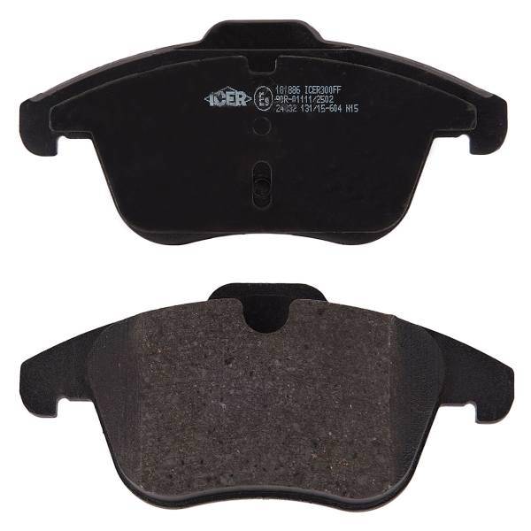 لنت ترمز جلو آیسر مدل 181886 مناسب برای سیتروئن C5، Icer 181886 Front Brake Pad For Citroen C5