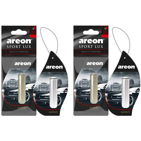 خوشبو کننده ماشین آرئون مدل Lux Liquid Gold- بسته 2 عددی، Areon Lux Liquid Gold Car Air Freshener - Pack Of 2