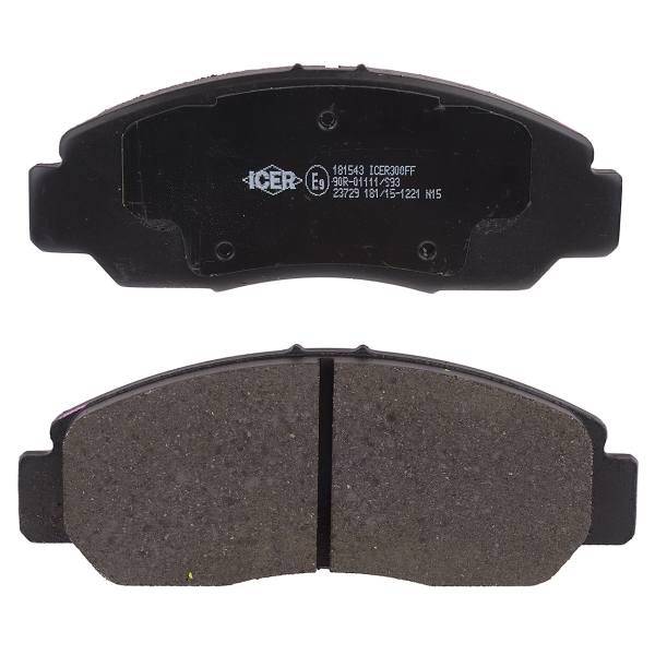 لنت ترمز جلو آیسر مدل 181543 مناسب برای هوندا سیویک، Icer 181543 Front Brake Pad For Honda Civic