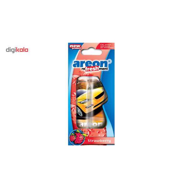 خوشبو کننده ماشین آرئون مدل رفرشمنت با رایحه توت فرنگی، Areon Refreshment Strawberry Air Freshener