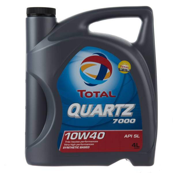 روغن موتور خودرو به توتال مدل Quartz 7000 حجم 4 لیتر، Beh Total Quartz 7000 4L 10W-40 Car Engine Oil