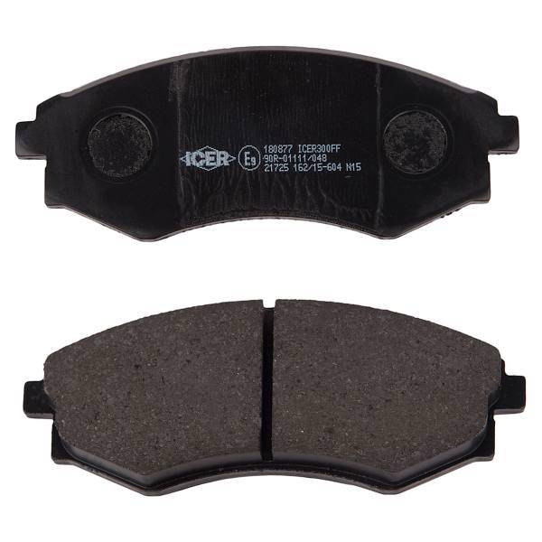 لنت ترمز جلو آیسر مدل 180877 مناسب برای سانگ یانگ موسو، Icer 180877 Front Brake Pad For Ssangyong Musso