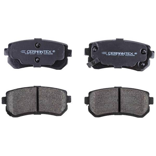 لنت ترمز عقب سرمنتکس مدل TYR-1157 مناسب برای کیا اسپورتیج، Cermantex TYR-1157 Rear Brake Pad For Kia Sportage