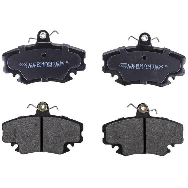 لنت ترمز جلو سرمنتکس مدل WVA-21404 مناسب برای رنو ال نود، Cermantex WVA-21404 Front Brake Pad For Renault L90