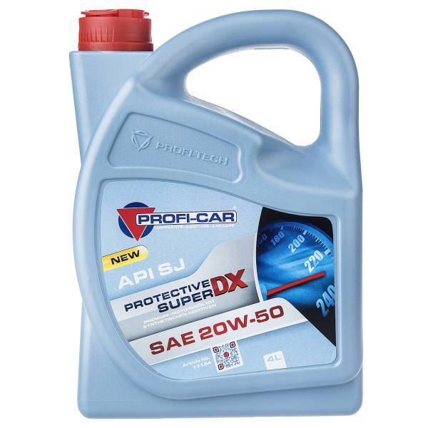 روغن موتور خودرو پروفی کار مدل SUPER PROTECTIVE DX 20W-50 حجم 4 لیتر، Profi-Car SUPER PROTECTIVE DX Car Engine Oil 4L