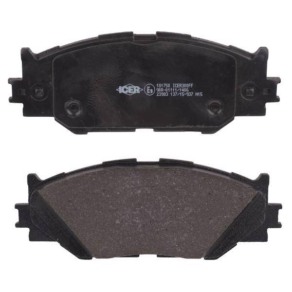 لنت ترمز جلو آیسر مدل 181750، Icer 181750 Front Brake Pad