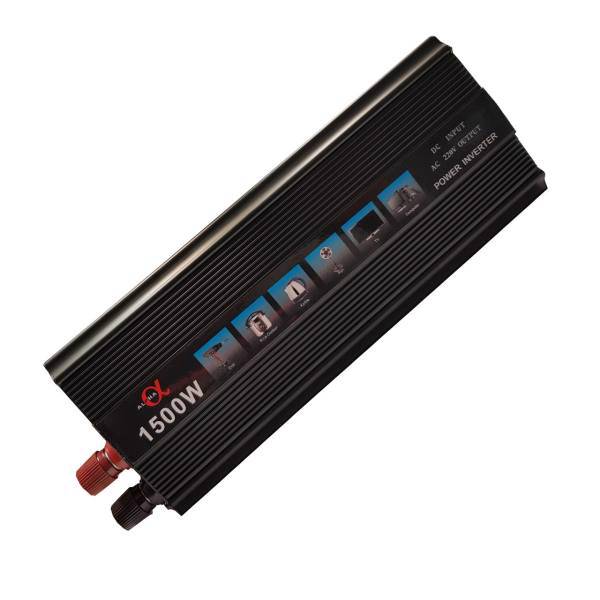 مبدل برق خودرو آلفا مدل 12V-TO-220V-1500W