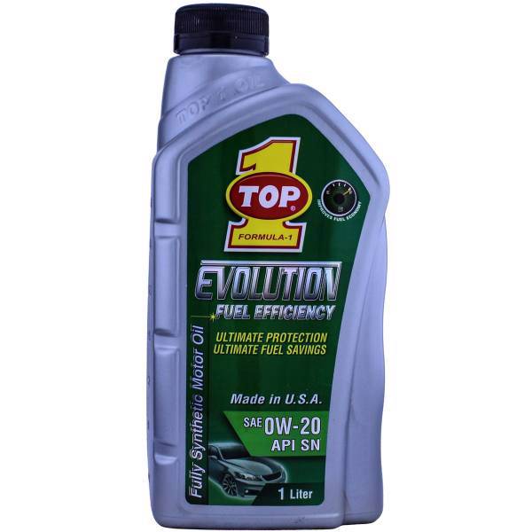 روغن موتور خودرو تاپ وان مدل Evolution 0W-20 حجم 1 لیتر، Top 1 Evolution 0W-20 Car Engine Oil 1L