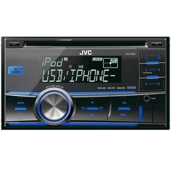 پخش کننده خودرو جی وی سی مدل KW-R500، JVC KW-R500 Car Audio