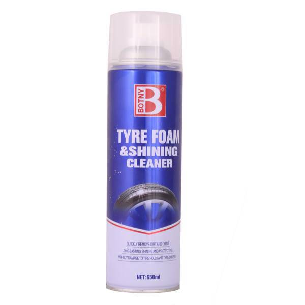 فوم تمیز و براق کننده لاستیک بوتنی مدل BN-1001 حجم 650 میلی لیتر، Botny BN-1001 Tire Foam And Shining Cleaner 650ml