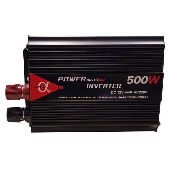 مبدل برق خودرو آلفا مدل 12V-TO-220V-500W