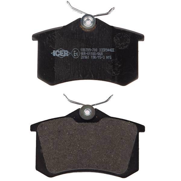 لنت ترمز عقب آیسر مدل 180789700 مناسب برای پژو پارس، Icer 180789700 Back Brake Pad For Peugeot Pars