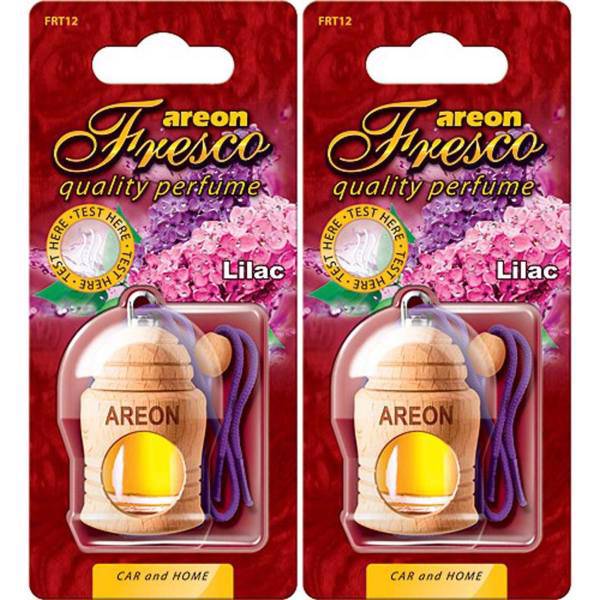 خوشبو کننده ماشین آرئون مدل فرسکو با رایحه یاس بنفش - بسته دو عددی، Areon Fresco Lilac Car Air Freshener - Pack Of 2