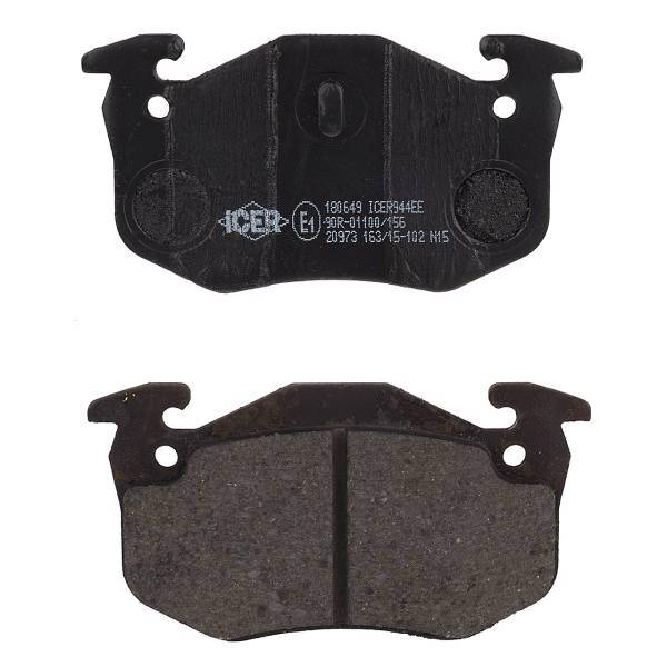 لنت ترمز عقب آیسر مدل 180649 مناسب برای پژو 206، Icer 180649 Back Brake Pad For Peugeot 206