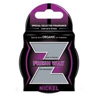 خوشبو کننده خودرو فرش وی مدل Z Nickel Fresh Way Z Nickel Car Air Freshener