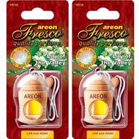 خوشبو کننده ماشین آرئون مدل فرسکو با رایحه گل زنبق - بسته دو عددی - Areon Fresco Lily Of The Valley Car Air Freshener- Pack Of 2