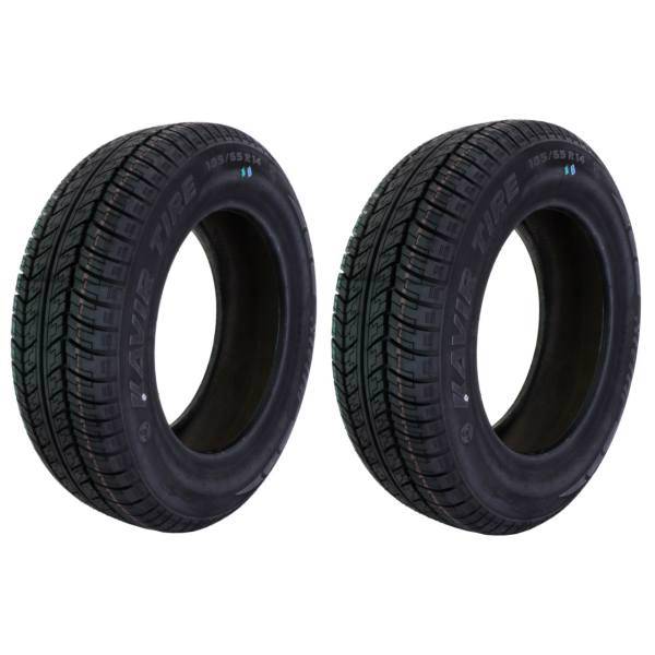 لاستیک خودرو کویر تایر مدل KB14 سایز 185/65R14 - دو حلقه، Kavir Tire KB14 185/65R14 Car Tire - One Pair