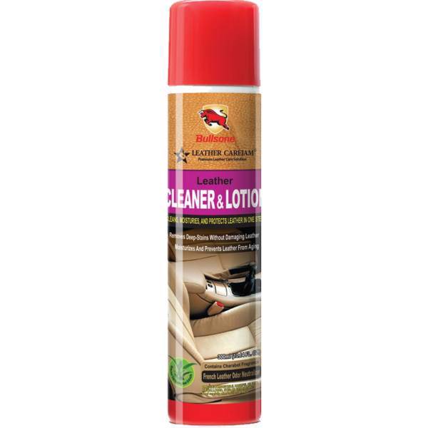 تمیزکننده و لوسیون بولزوان مخصوص چرم حجم 300 میلی لیتر، Bullsone Leather Cleaner And Lotion 300ml