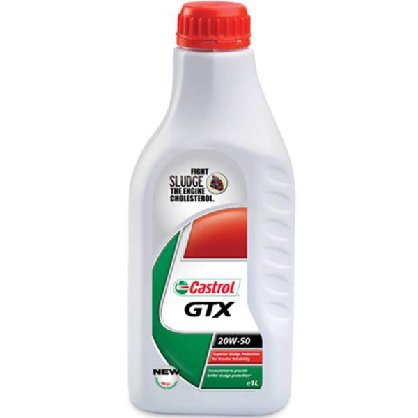 روغن موتور خودرو کاسترول مدل GTX ظرفیت 1 لیتری 20W50، Castrol GTX 1L 20W50 Car Engine Oil