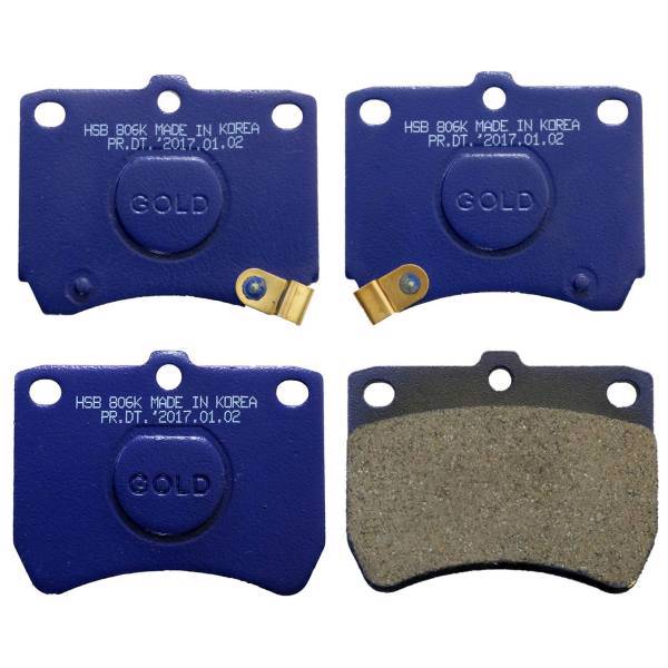 لنت ترمز جلو گلد مدل HP1001 مناسب برای پراید، Gold HP1001 Front Brake Pad For Pride