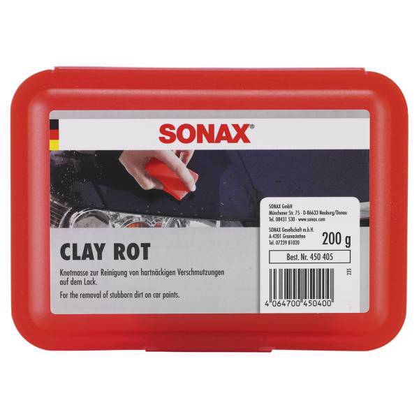 خمیر جرم گیر زبر سوناکس مدل 450405 وزن 200 گرم، Sonax 450405 Clay Red 200g