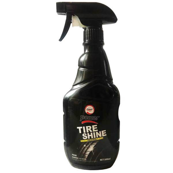 اسپری براق کننده لاستیک خودرو پاور مدل Tire Shine حجم 500 میلی لیتر، Power Tire Shine Tire Shine Spray 500ml