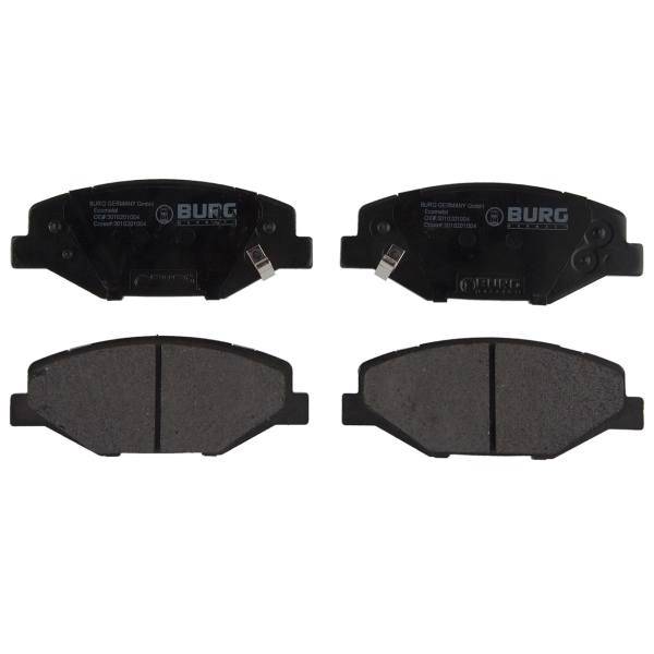 لنت ترمز جلو بورگ جرمنی مدل 3010201004 مناسب برای سمند، Burg Germany 3010201004 Front Brake Pad For Samand